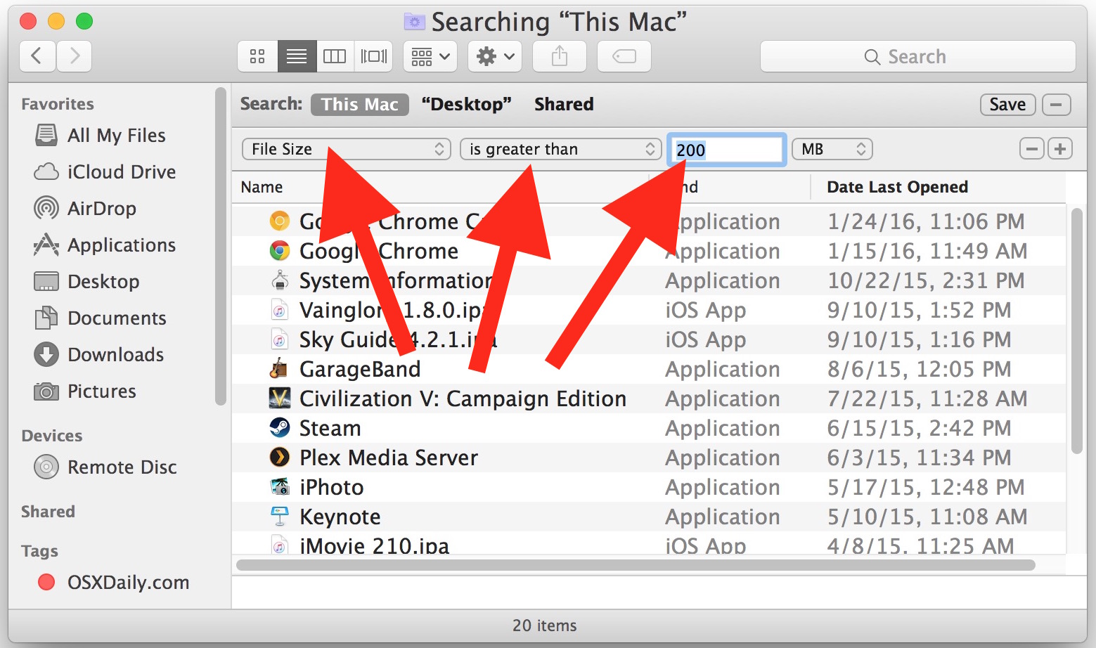 search for text in folder of documents mac
